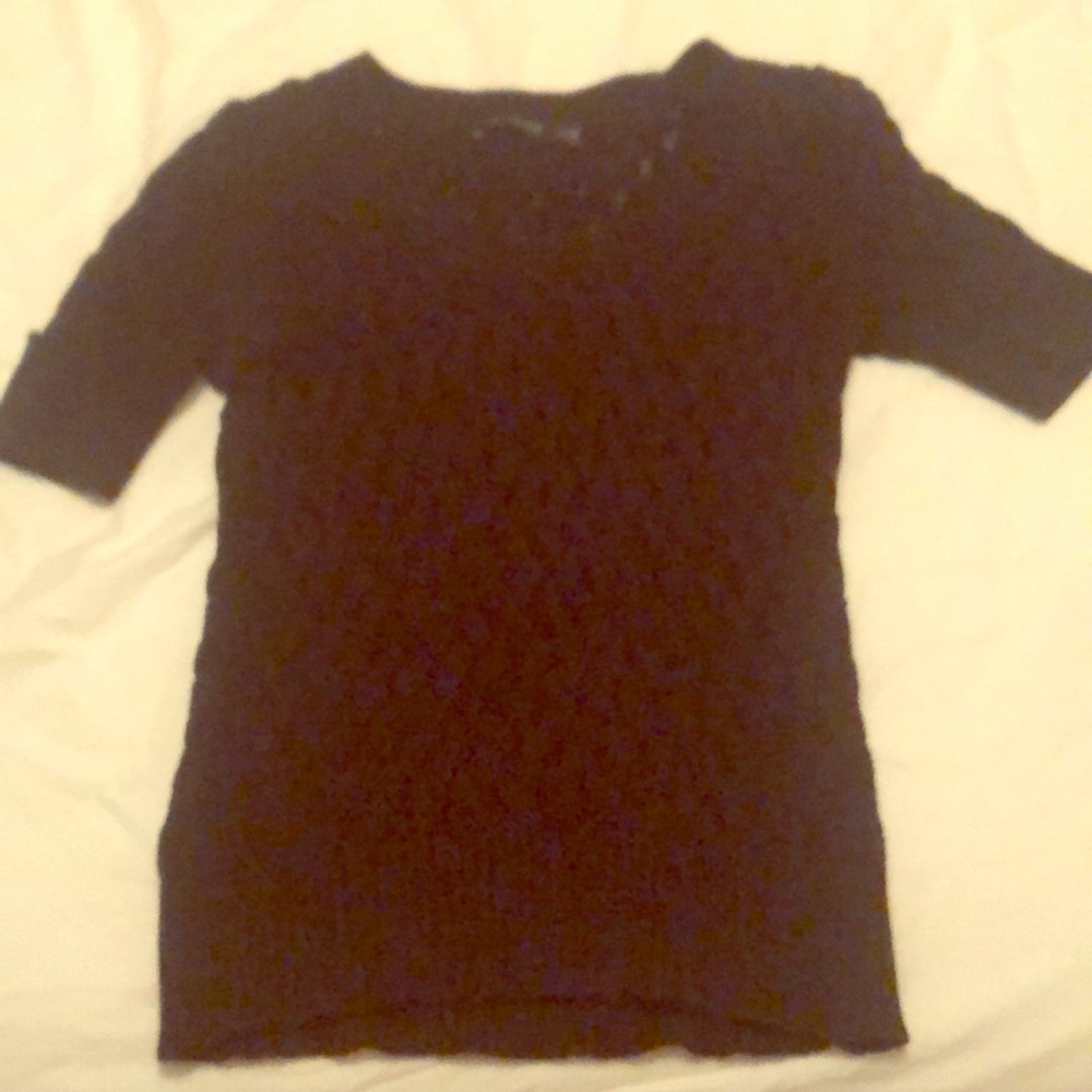 Limited Black sweater lace top